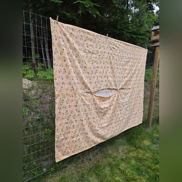 Vintage Kids Flannel Duvet Circus Turtles 70s 80s Twin Cozy Checkered Retro - Picture 7 of 8